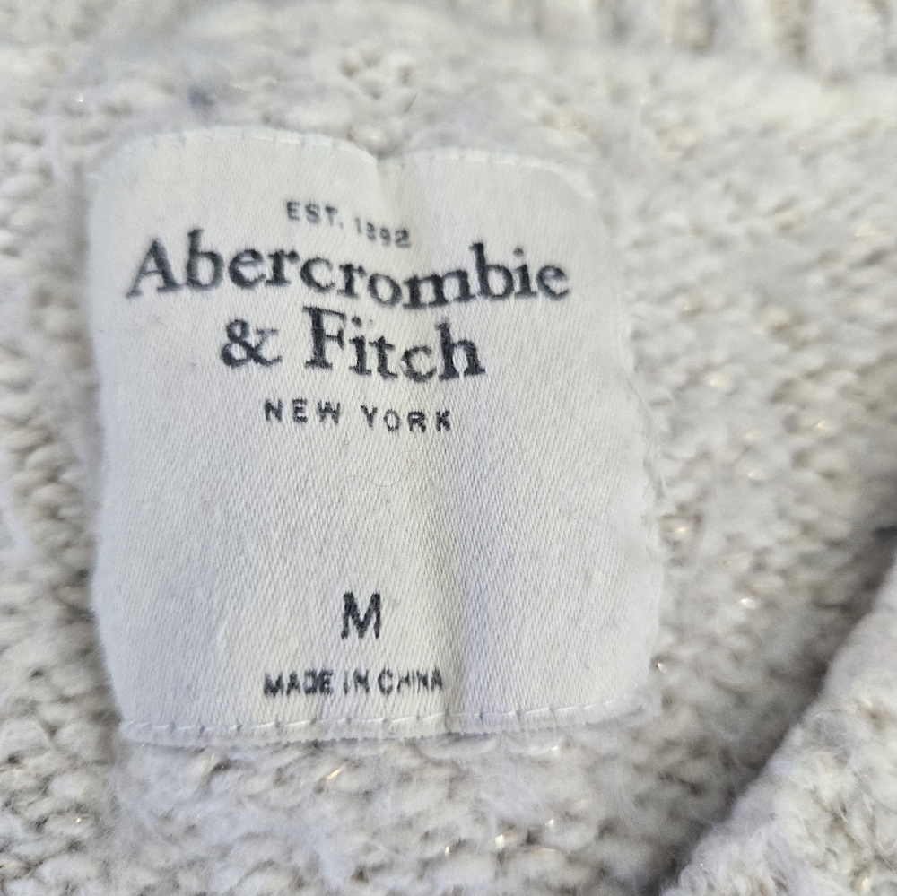 2 for $20 Abercrombie chunky metallic v neck sweater - Picture 3 of 5